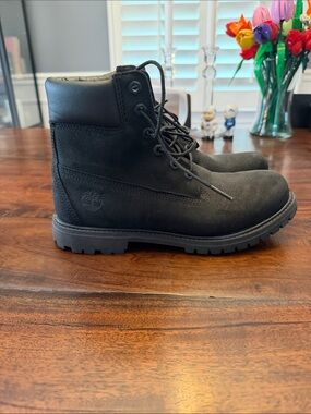 Timberland Black Nubuck Work Boots